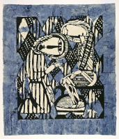 Watanabe%20Sadao%2C%20%3Cb%3E%3Ci%3E%20Prodigal%20Son%3C%2Fi%3E%3C%2Fb%3E%2C%201969%2C%20color%20stencil%20print%20with%20brushed%20pigment%20on%20momigami%20kozo%20%28crumpled%2C%20wrinkled%20mulberry%20paper%29%3B%20kappazuri%2C%20The%20Vivian%20and%20Gordon%20Gilkey%20Graphic%20Arts%20Collection%2C%20%26%23169%3B%20unknown%2C%20research%20required%2C%2091.84.789
